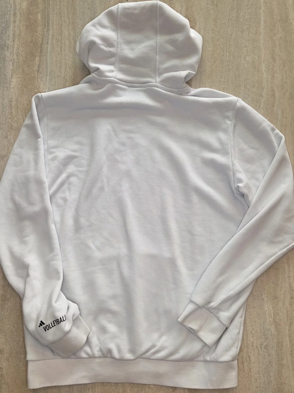 Adidas Volleyball Graphic Retro Hoodie White & Purple Medium Like New